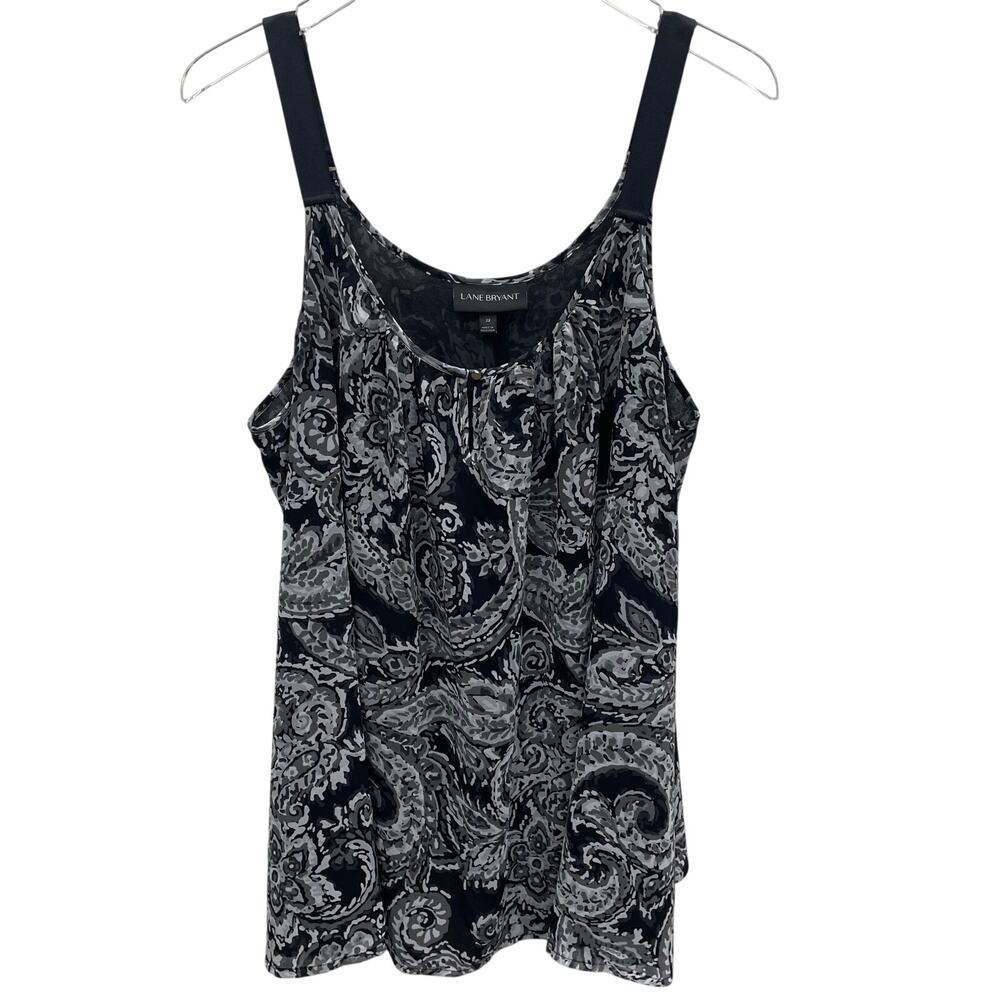 Lane Bryant Floral Paisley Tank Top Size 22